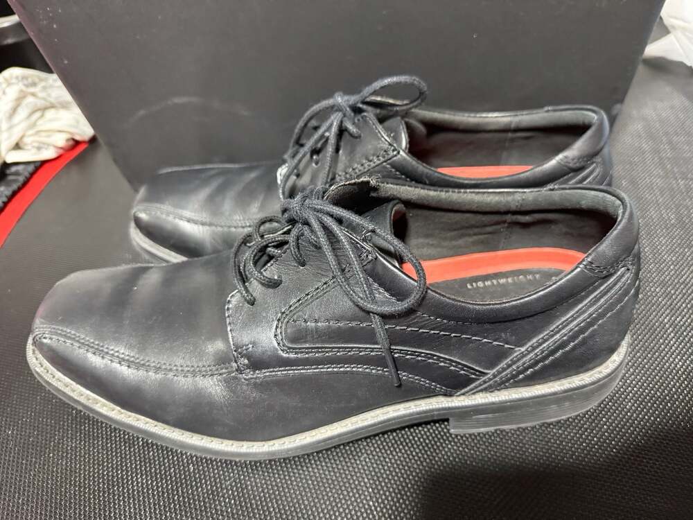 Rockport Style Leader 2 Bike Toe Oxford Black Men's Dress Shoes 11.5